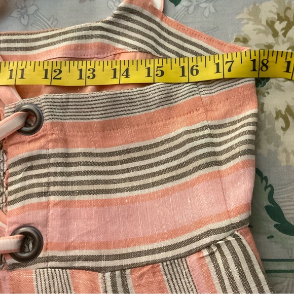 ANTHROPOLOGIE MAEVE SQUARE NECK TIE BACK A-LINE HALTER Maxie‎ DRESS ORANGE SZ 12 - Picture 14 of 16